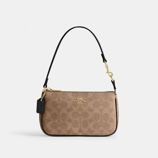 Image of Accessories. Productname: Nolita 19 In Signature Canvas in IM/TAN/BLACK colour by brand - Coach Outlet Australia