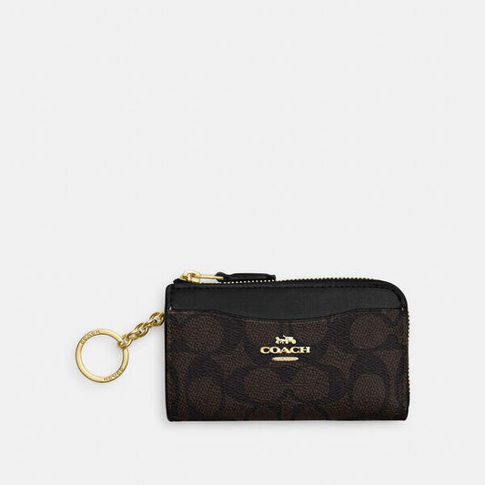 Image of Accessories. Productname: Multifunction Card Case In Signature Canvas in IM/WALNUT/BLACK colour by brand - Coach Outlet Australia