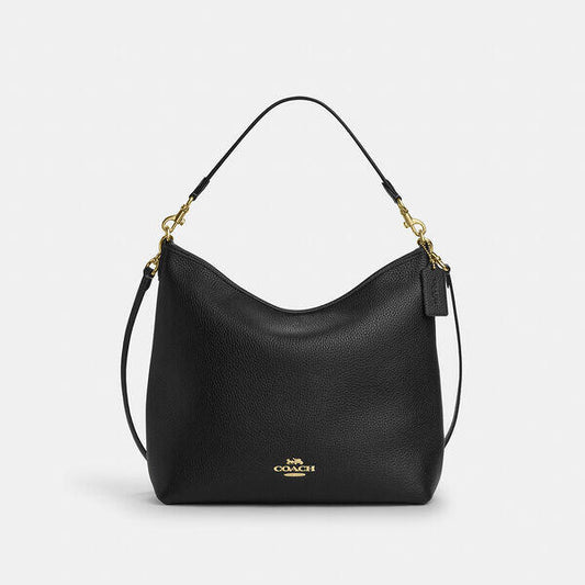 Image of Bags. Productname: Laurel Large Shoulder Bag in IM/BLACK colour by brand - Coach Outlet Australia