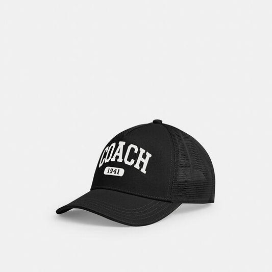 Image of Hats. Productname: Embroidered Tucker Hat in BLACK colour by brand - Coach Outlet Australia