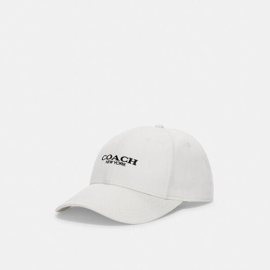 Image of Hats. Productname: Embroidered Baseball Hat in CHALK colour by brand - Coach Outlet Australia