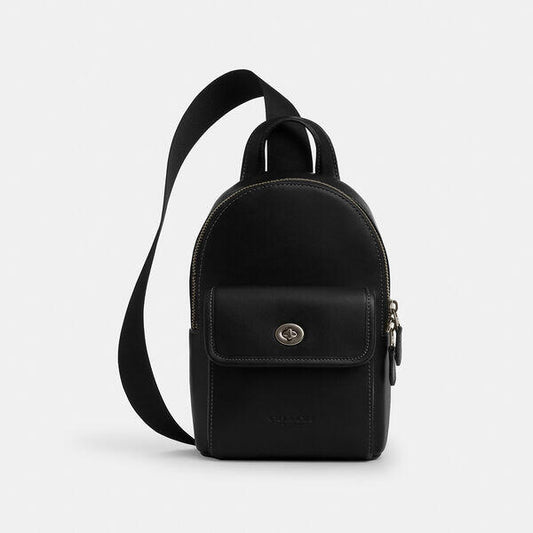 Image of Accessories. Productname: Small Turnlock Sling Pack in QB/BLACK colour by brand - Coach Outlet Australia