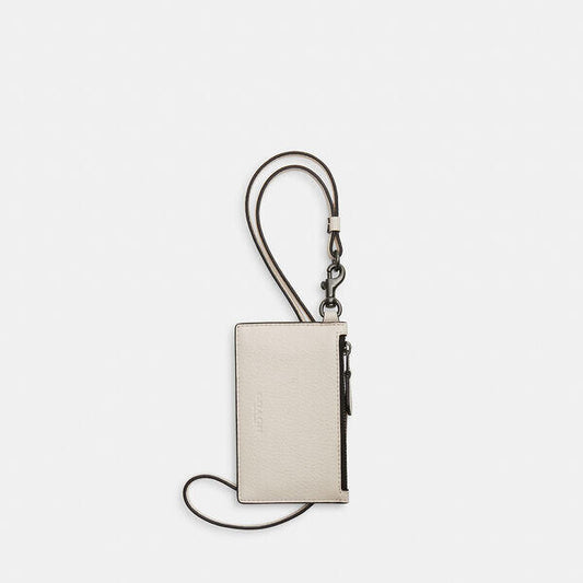 Image of Accessories. Productname: Zip Lanyard Card Case in QB/CHALK colour by brand - Coach Outlet Australia