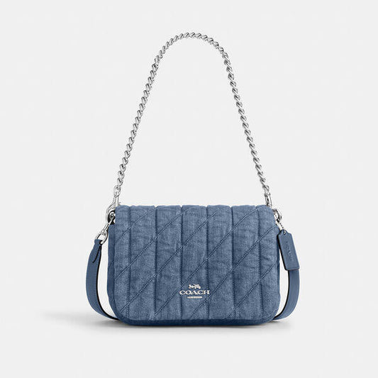 Image of Bags. Productname: Quinn Bag With Quilting in INDIGO colour by brand - Coach Outlet Australia