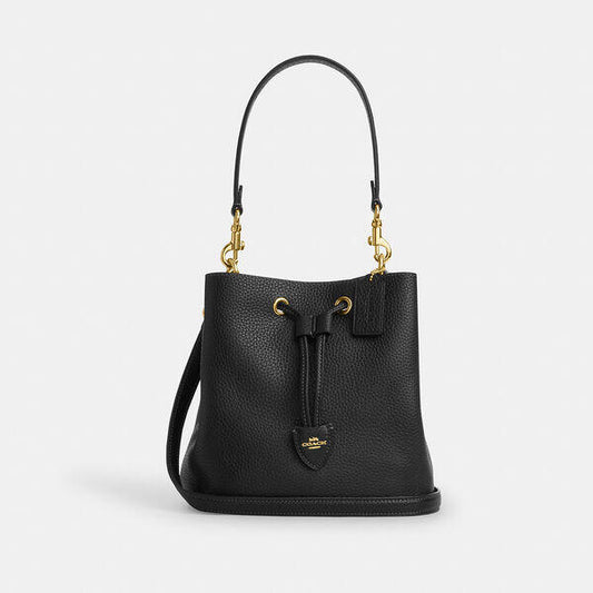 Image of Bags. Productname: Rowan Bucket Bag in IM/BLACK colour by brand - Coach Outlet Australia