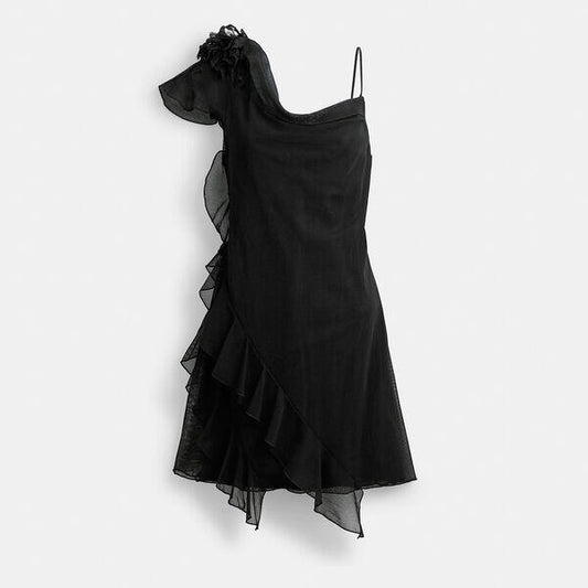 Image of Dresses. Productname: Mini Tulle Dress in BLACK colour by brand - Coach Outlet Australia