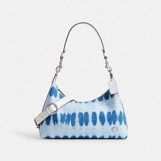 Image of Accessories. Productname: Juliet Shoulder Bag With Tie-Dye in DENIM MULTI colour by brand - Coach Outlet Australia