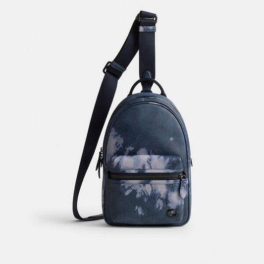 Image of Accessories. Productname: Charter Pack With Tie-Dye Print in MIDNIGHT NAVY MULTI colour by brand - Coach Outlet Australia