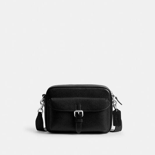 Image of Bags. Productname: Warner Crossbody Bag in SV/BLACK colour by brand - Coach Outlet Australia