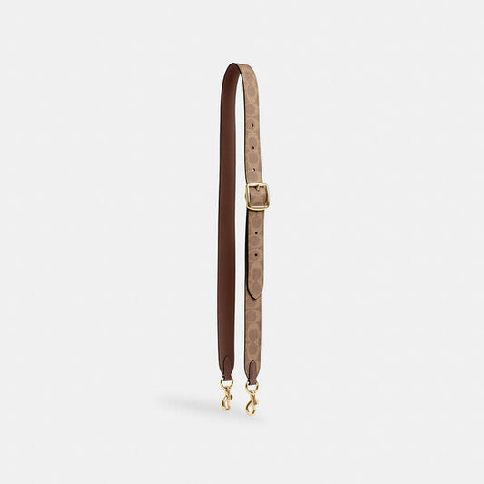 Image of Accessories. Productname: Reversible Strap In Signature Canvas in IM/TAN/BROWN colour by brand - Coach Outlet Australia