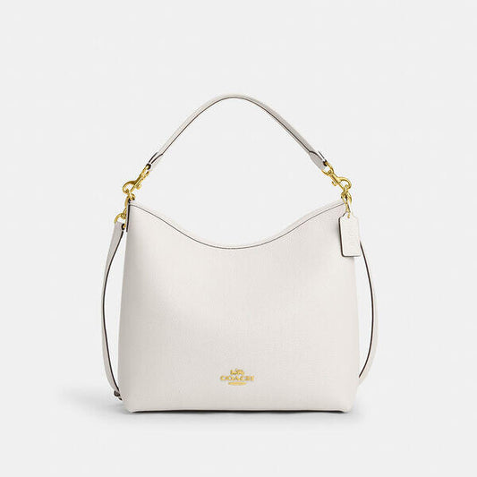 Image of Bags. Productname: Laurel Large Shoulder Bag in IM/CHALK colour by brand - Coach Outlet Australia