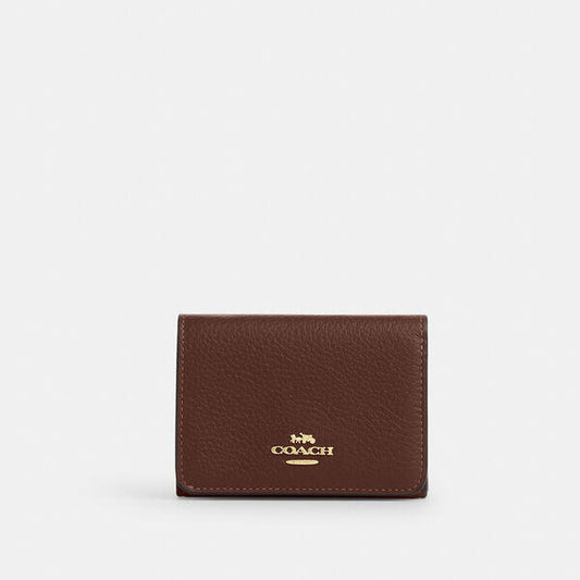 Image of Wallets & Money Clips. Productname: Card Holder Wallet In Signature Canvas in IM/TAN/BROWN colour by brand - Coach Outlet Australia