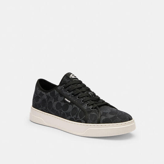 Image of Sneakers. Productname: Sneaker In Signature Denim in BLACK colour by brand - Coach Outlet Australia
