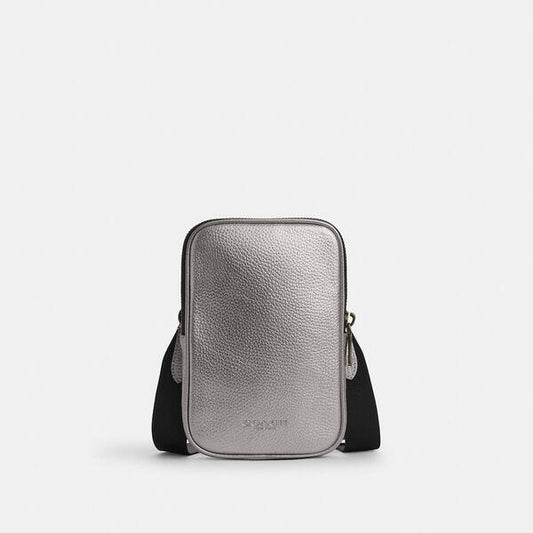 Image of Bags. Productname: Aden Crossbody in METALLIC ASH colour by brand - Coach Outlet Australia