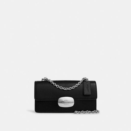 Image of Bags. Productname: Eliza Flap Crossbody in BLACK colour by brand - Coach Outlet Australia