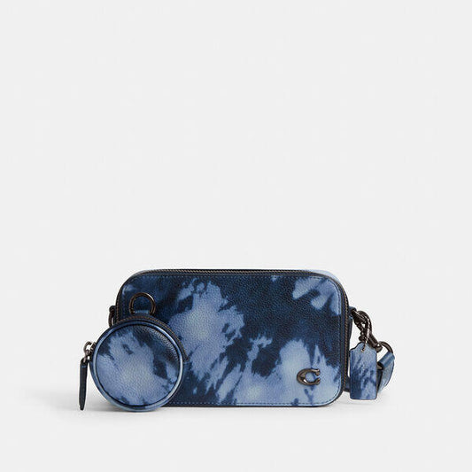 Image of Bags. Productname: Charter Slim Crossbody With Tie-Dye Print in MIDNIGHT NAVY MULTI colour by brand - Coach Outlet Australia