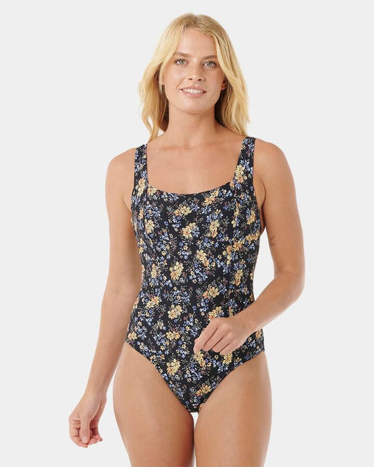 Image of Swimwear. Productname: Rip Curl Womens Pacific Rider D-Dd One Piece Swimsuit Black - in Black colour by brand - Rip Curl
