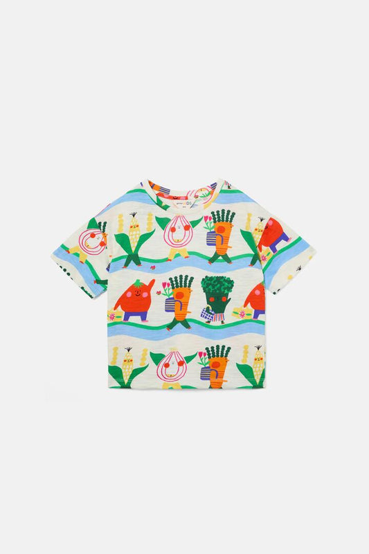 Image of T-Shirts. Product name - Walkabout Kids Ss Tee in Multi colour by brand - Gorman