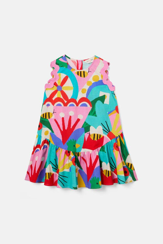 Image of Dresses. Productname: Fiesta Kids Dress in Multi colour by brand - Gorman