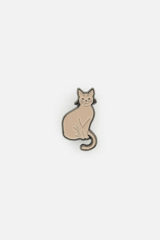 Image of Jewelry. Productname: Flower Patch Cat Pin in Cream colour by brand - Princess Highway