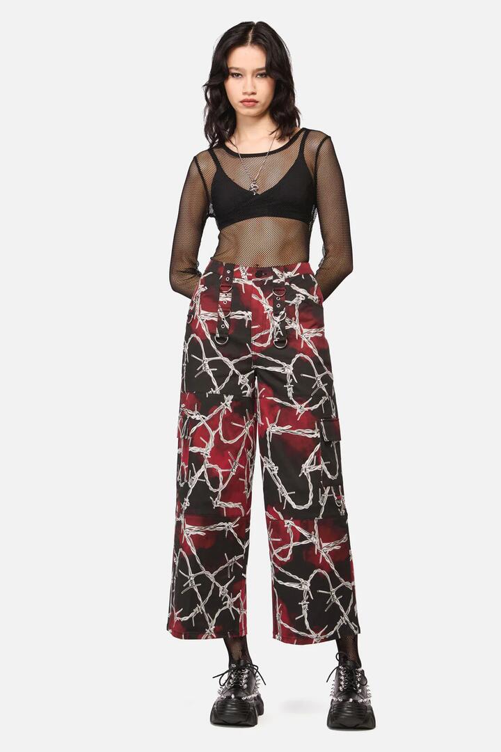 Image of a model wearing Pants. Productname: Sharp Hearted Cargo Pant in Multi colour by brand - Dangerfield