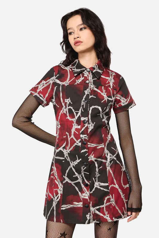 Image of Dresses. Productname: Sharp Hearted Mini Dress in Multi colour by brand - Dangerfield