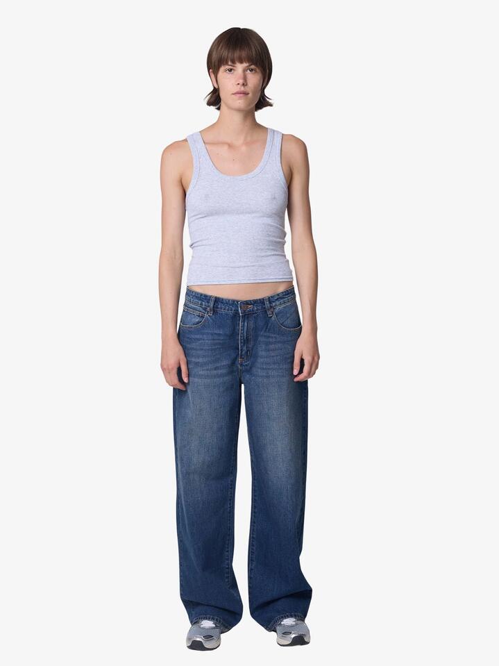 Image of a model wearing Denim. Productname: Abrand 95 Baggy Paige Jeans in Paige colour by brand - Abrand