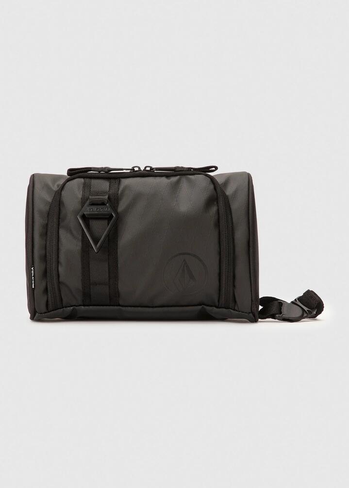 Image of Bags. Productname: Volcom Mens Tri Topstone Travel Dopp Kit Bag Black - in Black colour by brand - Volcom