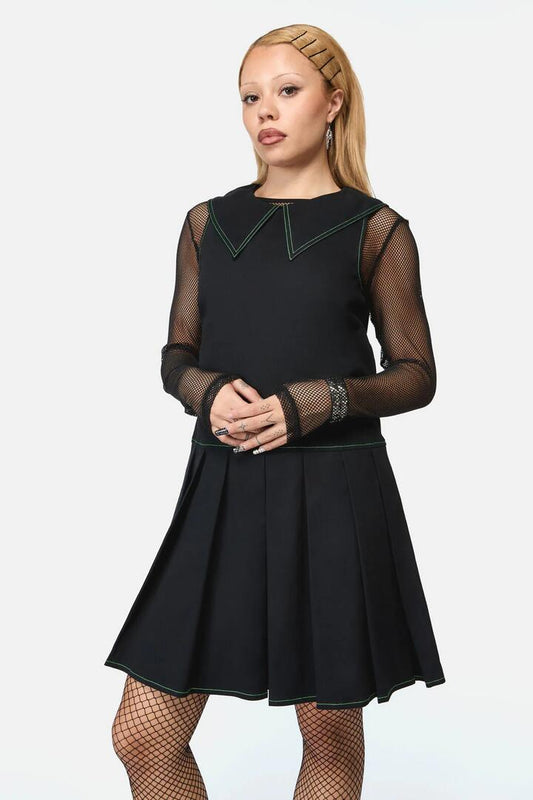 Image of Dresses. Productname: Wired Collar Sleeveless Dress in Black colour by brand - Black Friday
