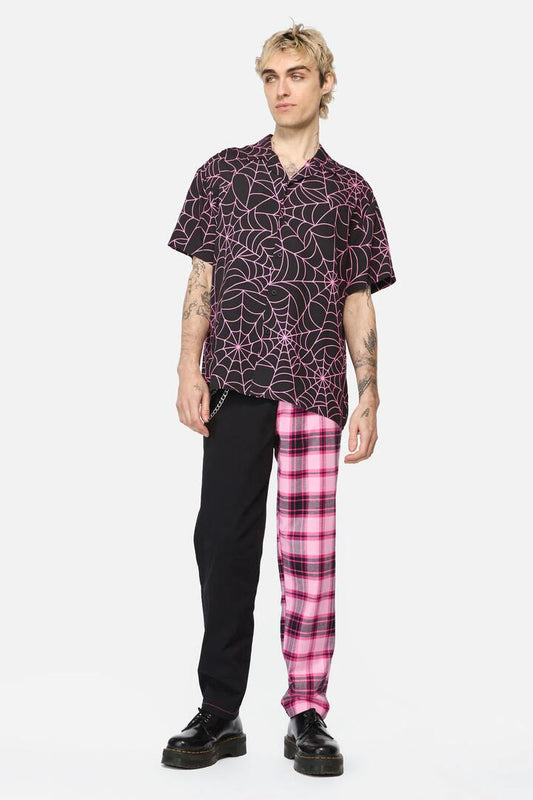 Image of a model wearing Tops. Productname: Rococo Life Spiderweb Ss Shirt in Black colour by brand - Dangerfield