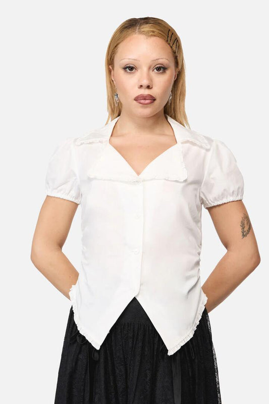 Image of Blouses. Productname: Marianne Shirt Blouse in Cream colour by brand - Black Friday