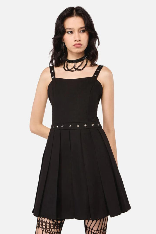 Image of Dresses. Productname: Barb Stud Trim Dress in Black colour by brand - Dangerfield