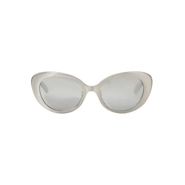 Image of Sunglasses. Product name - Linda Farrow White Gold W/ Platinum Lens in Gold colour by brand - LINDA FARROW