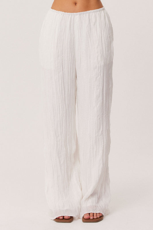 SNDYS BRANDI CRINKLE PANTS (White)