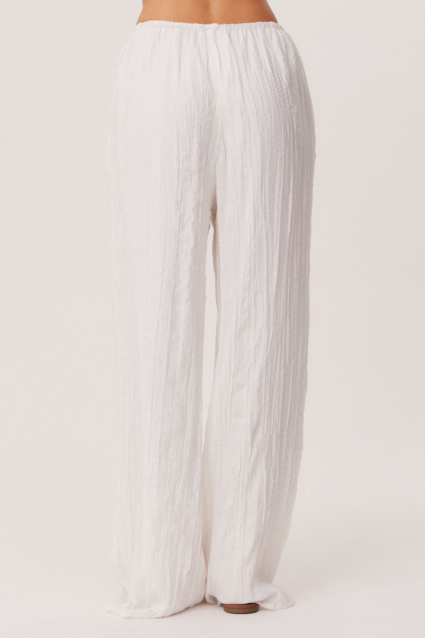 SNDYS BRANDI CRINKLE PANTS (White)