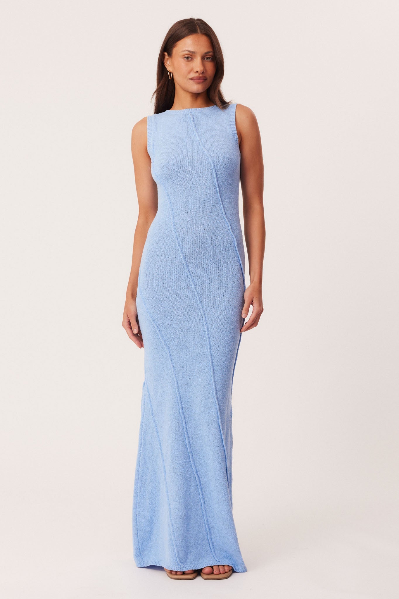 Image of Dresses. Productname: SNDYS MAYE MAXI DRESS in Blue colour by brand - SNDYS