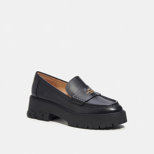 Image of Flats. Productname: Ruthie Loafer in BLACK colour by brand - Coach Outlet Australia
