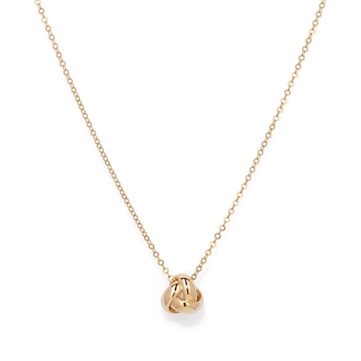 Image of Necklaces. Productname: 45cm Ball Knot Necklace in 9kt Yellow Gold in Gold colour by brand - Bevilles