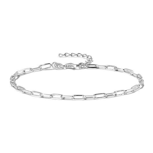 Image of Bracelets. Productname: 19cm 2mm Width Paperclip Bracelet in Sterling Silver in Silver colour by brand - Bevilles