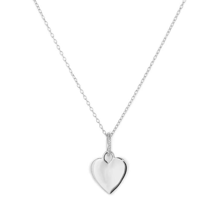 Image of Charms. Productname: 50cm Heart Pendant Necklace in Sterling Silver in Silver colour by brand - Bevilles