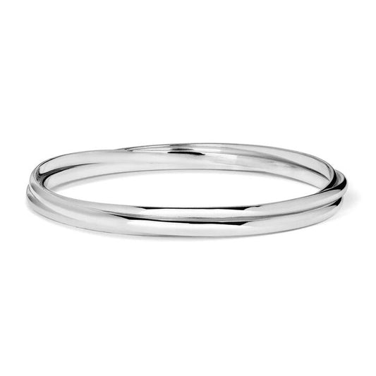 Image of Jewelry. Productname: 65mm Triple Russian Bangle in Sterling Silver in Silver colour by brand - Bevilles