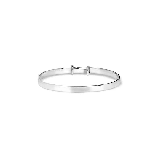 Image of Jewelry. Productname: 53mm Adjustable Bangle in Sterling Silver in Silver colour by brand - Bevilles