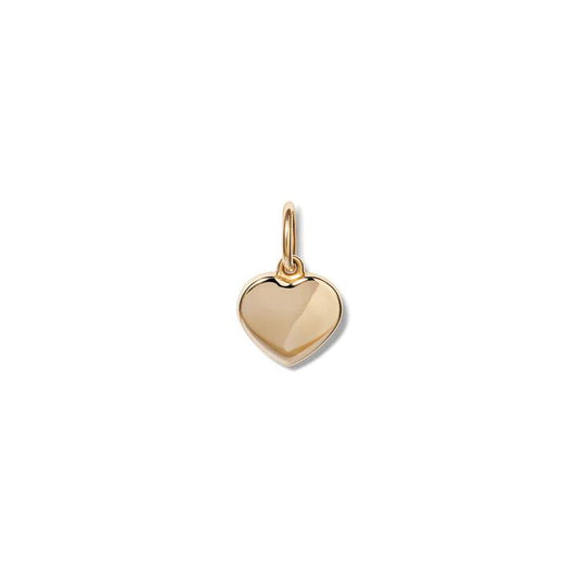 Image of Charms. Productname: Heart Pendant in 9kt Yellow Gold in Gold colour by brand - Bevilles