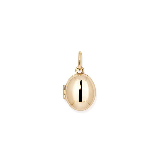 Image of Charms. Productname: Oval Locket Pendant in 9kt Yellow Gold in Gold colour by brand - Bevilles