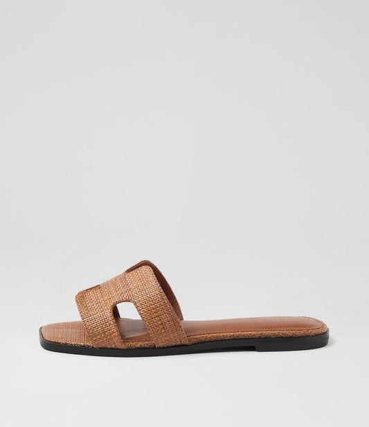 Image of Sandals. Productname: Sezana Choc Woven Sandals in CHOC colour by brand - MOLLINI