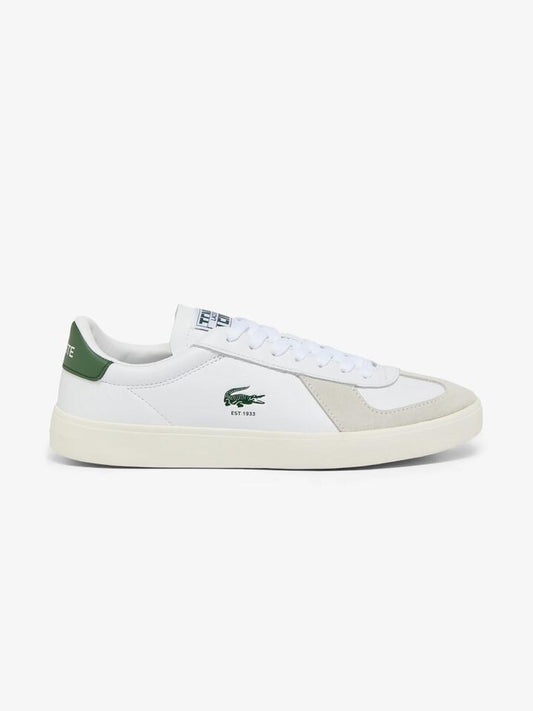 Image of Sneakers. Productname: Lacoste Women's Baseshot Pro Leather Sneakers in Wht/Off Wht colour by brand - Lacoste