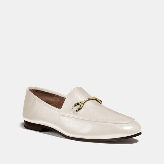 Image of Flats. Productname: Haley Loafer in CHALK colour by brand - Coach Outlet Australia
