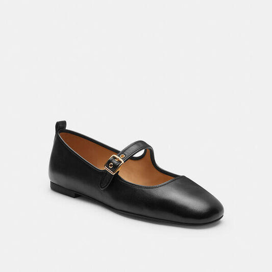 Image of Flats. Productname: C Rivet Mary Jane in BLACK colour by brand - Coach Outlet Australia