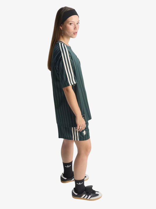 Image of a model wearing Tops. Productname: Adidas Juventus Icon Jersey in Shadow Green colour by brand - Adidas