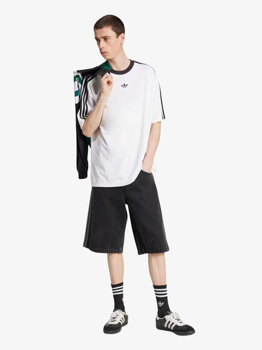 Image of a model wearing Tops. Productname: Adidas Jacquard Jersey in Whiteblack colour by brand - Adidas